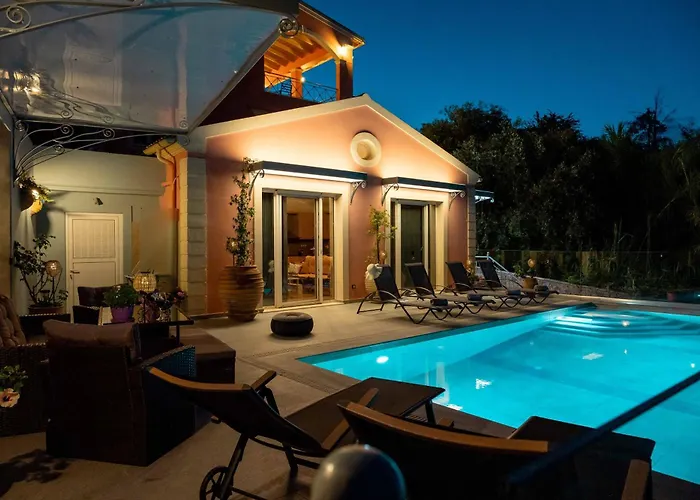 Jewel Private Pool In Corfu Island Villa Alykes Potamou